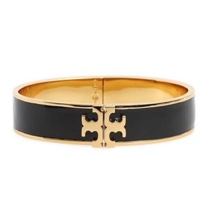 Tory Burch enamel logo hinged bracelet